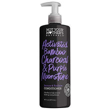 Load image into Gallery viewer, Not Your Mother's Activated Bamboo Charcoal & Purple Moonstone Shampoo, Conditioner & Scalp Scrub Hair Care Set