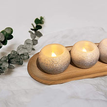 Load image into Gallery viewer, FURORA LIGHTING Flameless Silver Candles Battery Operated with Timer, Real Wax Flickering LED Round Candles, Decorative Ball Candles for Wedding Decor, Electric Candles for Home Decoration Accents