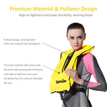 Load image into Gallery viewer, Inflatable Snorkeling Vest Adult Snorkel Vests Free Diving Safety Jackets Yellow
