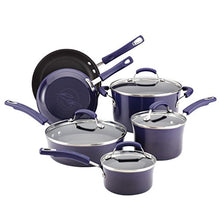 Load image into Gallery viewer, Rachael Ray Brights Nonstick Cookware Pots and Pans Set, 10 Piece, Purple Gradient