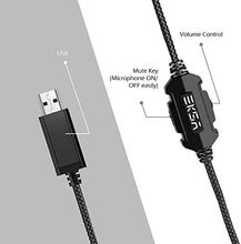 Load image into Gallery viewer, EKSA E1000 USB Gaming Headset for PC - Computer Headphones with Microphone/Mic Noise Cancelling, 7.1 Surround Sound Wired Headset&RGB Light - Gaming Headphones for PS4/PS5 Console Laptop