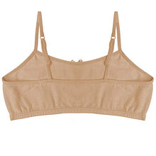 Load image into Gallery viewer, Popular Cotton Girls Training Bra - Crop Cami Training Bras for Girls w Adjustable Straps. Bra Pack 5 PK Neu 10/12