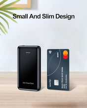 Load image into Gallery viewer, CABALAY Mini Card-Sized Power Bank, 6000mAh Ultra Slim Built in Cables Portable Charger Battery Bank, 3 Output Small Portable Charger for Phones, External Battery Pack Compatible with iPhone, Samsung