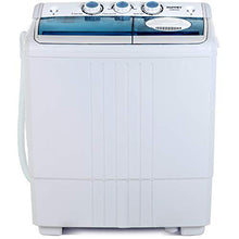 Load image into Gallery viewer, KUPPET Compact Twin Tub Portable Mini Washing Machine 21lbs Capacity, Washer(14.4lbs)&Spiner(6.6lbs)/Built-in Drain Pump/Semi-Automatic