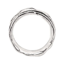 Load image into Gallery viewer, Silpada 'Wave Rider' Scalloped Spinner Ring in Sterling Silver, Size 9