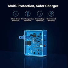 Load image into Gallery viewer, Aiibe 36W Dual Port USB C Charger Power Adapter Fast Charging Block with 18W QC3.0 USB-A + USB-C PD Port Wall Charger Block Plug for iPhone, iPad, Samsung, LG and Other Smartphone (Black)