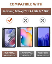 Load image into Gallery viewer, MoKo Case Fits Samsung Galaxy Tab A7 Lite 8.7 Inch SM-T225/T220/T227, Slim Lightweight Smart Case Trifold Stand Case with Soft TPU Translucent Frosted Back Shell for Galaxy Tab A7 Lite - Rose Gold