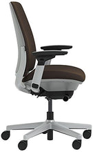 Load image into Gallery viewer, Steelcase Amia Chair with Platinum Base & Standard Carpet Casters, Chocolate