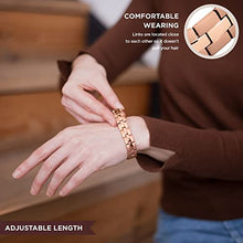 Load image into Gallery viewer, IONICO Rose - Gold Magnetic Therapy Bracelet for Women | Reliefs Arthritis, Carpal Tunnel, migraine, Pain, Blood Pressure | Strong Alternative Medicine Health Energy with Unique Healing Power