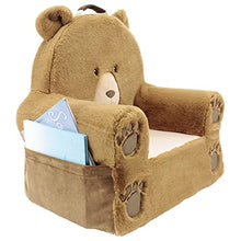 Load image into Gallery viewer, Soft Landing | Sweet Seats | Premium Character Chair with Carrying Handle & Side Pockets – Bear