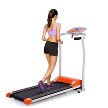 Load image into Gallery viewer, OppsDecor Folding Treadmill Electric Motorized Power Fitness Running Machine for Home & Gym(US Stock) (Orange)