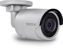 Load image into Gallery viewer, TRENDnet Indoor-Outdoor 4MP H.265 120dB WDR PoE Bullet Network Camera, IP67 Weather Rated Housing, Smart Covert IR Night Vision Up To 30m (98 ft), MicroSD Card Slot (Up to 128GB), White, TV-IP1314PI