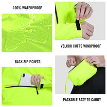 Load image into Gallery viewer, BALEAF Women's Cycling Jacket Waterproof Rain Bike Jackets Wind Breakers Removable Sleeves Running Lightweight Fluorescent Yellow Size L