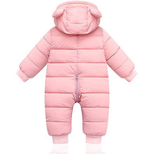 Load image into Gallery viewer, XMWEALTHY Baby Clothes Newborn Boy Girl Snowsuit Winter Coats Infant Jumpsuit Bodysuits Registry for Baby Essentials Stuff Shower Gift Pink 12-18 Months