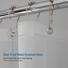 Load image into Gallery viewer, Bath Bliss 70"x72" PEVA Curtain, 7.2G Thickness, Rust Resistant, Eco-Friendly, for Bathroom, in Frost Shower Liner