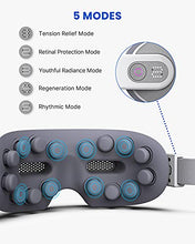 Load image into Gallery viewer, Eye Massager, RENPHO Music Rhythm Eye Mask with Bluetooth, Vision Window and 16 Silicone Massage Heads, 5 Modes Vibrating Massage Eyes for Eye Relax, Dry Eyes, etc. After Overuse Computer or Phone