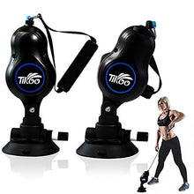 Load image into Gallery viewer, 2 Pcs Suction Cups Resistance Bands Exercise Workout Bands with Handles Elastic Pull Rope 3 Gears Resistance Portable Home Gym Fitness Equipment Yoga Strength Training Physical Therapy for Men Women