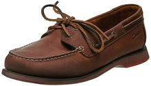 Load image into Gallery viewer, Clarks Men's Port View Boat Shoe, Mahogany Leather, 80 M US