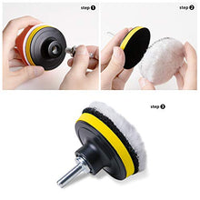 Load image into Gallery viewer, STUHAD 3-Inch Polishing Pad Kit, 24pcs Sponge Buffing Pads for Car Foam Drill, Drill Buffer Attachment for Waxing, Polishing, Sealing Glaze