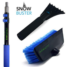 Load image into Gallery viewer, EVERSPROUT SnowBuster 1.5-to-4 Foot Extendable Ice Scraper & Snow Brush Kit (Scraper, Brush, Pole) | 8-10 Ft Standing Reach | Long Extension Handle for SUV/Truck/Car Windshield, Windows, Roof