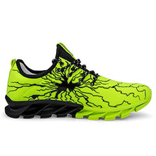 Load image into Gallery viewer, MEINIANGUAN Kids Shoes Non Slip Youth Tennis Shoes Lightweight Lace-up Athletic Sports Running Walking Gym Shoes for Boys Girls Green 5 Big Kid