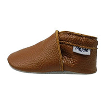 Load image into Gallery viewer, Mejale Baby Soft Soled Leather Moccasins Anti-Slip Infant Toddler Shoes First Walkers(Brown,12-18 Mos)