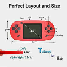 Load image into Gallery viewer, Beijue 16 Bit Handheld Games for Kids Adults 3.0'' Large Screen Preloaded 100 HD Classic Retro Video Games no Need WiFi USB Rechargeable Seniors Electronic Game Player Birthday Xmas Present (Red)