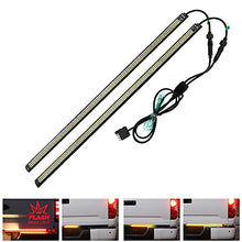 Load image into Gallery viewer, Tailgate Light Bars TRIPLE LED (2x 28'' for the left and right), Tail+BRAKE Strobe+Amber Sequential Turn Signal+Reverse Light functions, fit F-150/250, Silverado 1500/2500, Tundra