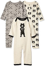 Load image into Gallery viewer, Yoga Sprout Cotton Union Suit, 3 Pack, Bear Hugs, 12-18 Months