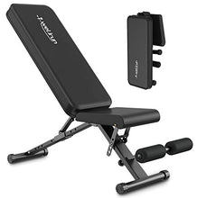 Load image into Gallery viewer, Weight Bench Adjustable Workout Bench Press Foldable Incline/Decline Lifting Exercise Bench Strength Training Benches for Home Gym