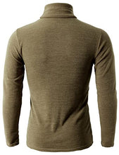 Load image into Gallery viewer, H2H Mens Casual Slim Fit Half-Neck Lightweight Sweater Mustard US XS/Asia M (KMTTL0412)