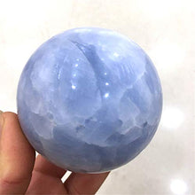 Load image into Gallery viewer, 1pc 60mm - 70mm Natural Aquamarine Crystal Sphere Balls Beautiful Kyanite Crystal Ball for Decorative