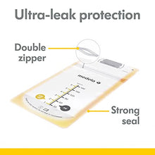 Load image into Gallery viewer, Medela Breast Milk Storage Bags, 100 Count, Ready to Use Breastmilk Bags for Breastfeeding, Self Standing Bag, Space Saving Flat Profile, Hygienically Pre-Sealed, 6 Ounce