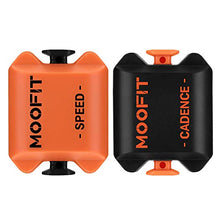 Load image into Gallery viewer, moofit Bike Cadence and Speed Sensor Bluetooth & ANT+ Wireless Cycling Cadence Speed Sensor IP67 Waterproof for Zwift, Rouvy, Endomondo, Peloton, OpenRider and More