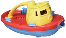Load image into Gallery viewer, Green Toys Tugboat, Yellow/Red/Blue CB - Pretend Play, Motor Skills, Kids Bath Toy Floating Pouring Vehicle. No BPA, phthalates, PVC. Dishwasher Safe, Recycled Plastic, Made in USA.