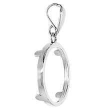 Load image into Gallery viewer, Sterling Silver Penny Bezel 19 mm Coins Prong Back Square Edge 1 Cent Coin NOT Included