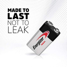 Load image into Gallery viewer, Energizer Max 9V Batteries