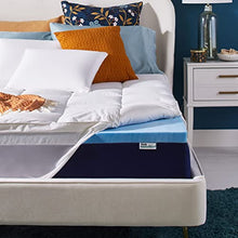 Load image into Gallery viewer, Sleep Innovations Dual Layer Enhanced Support Gel Memory Foam Mattress Topper, 4 Inches, King