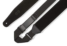 Load image into Gallery viewer, Levy's Leathers Right Height Guitar Strap with RipChord Quick Adjustment Technology; 2.5" Wide Suede - Black (MRHSP-BLK)