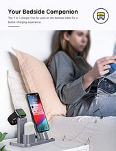 Load image into Gallery viewer, Conido Charging Station for Apple Products, 3 in 1 Charging Dock for Apple Watch SE 6 5 4 3 2 1, Charging Stand for AirPods 1 2 iPhone SE New 11 Pro Max XR XS Max X 8 Plus 7 Plus 6S Plus 5 5S SE 5C