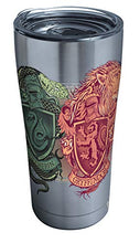 Load image into Gallery viewer, Tervis 1295912 Harry Potter-Illustrated Crests Insulated Tumbler with Clear and Black Hammer Lid, 20 oz Stainless Steel, Silver