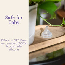Load image into Gallery viewer, Lansinoh NaturalWave Baby Bottle Nipples, Medium Flow, Size 3M, Anti-Colic, 2 Count
