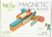 Load image into Gallery viewer, 24 Piece Tegu Magnetic Wooden Block Set, Sunset