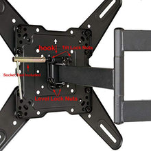 Load image into Gallery viewer, VideoSecu ML531BE2 TV Wall Mount kit with Free Magnetic Stud Finder and HDMI Cable for Most 26-55 TV and New LED TV up to 60 inch VESA 400x400 Full Motion with 20 inch Articulating Arm WP5