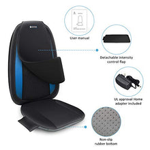 Load image into Gallery viewer, Comfier Shiatsu Back Massager with Heat -Deep Tissue Kneading Massage Seat Cushion, Massage Chair Pad for Full Back, Electric Body Massager for Home or Office Chair use
