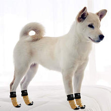 Load image into Gallery viewer, PUPTECK Double Side Anti-Slip Dog Socks - 4 Pack Dog Paw Protection for Puppy Indoor Traction Wear on Hardwood Floor for Small and Medium Dogs, Soft and Comfortable with Adjustable Straps