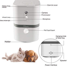 Load image into Gallery viewer, SKYMEE Petalk AI II Dog Camera Automatic Treat Dispenser, WiFi Full HD Pet Camera with 180° Pan Full-Room View,Night Vision,Two Way Audio for Dogs and Cats,Compatible with Alexa (2.4G WiFi Only)