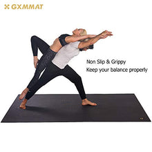 Load image into Gallery viewer, GXMMAT Extra Large Yoga Mat 6'x8'x7mm, Thick Workout Mats for Home Gym Flooring, Non-Slip Quick Resilient Barefoot Exercise Mat, Non Toxic Ultra Comfortable Cardio Mat for Pilates, Stretching, Fitness