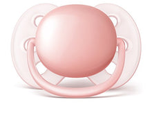 Load image into Gallery viewer, Philips AVENT Ultra Soft Pacifier, 0-6 Months, Pink/Peach, 4 Pack, SCF213/40