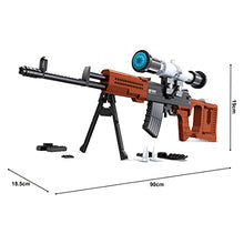 Load image into Gallery viewer, 720 Pieces Simulation Long Barrel Sniper Rifle Model Model Building Bricks, Educational Construction Toy Compatible with Lego